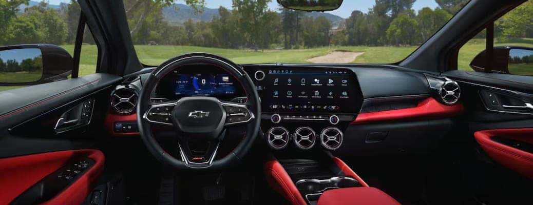 The cockpit of the 2024 Chevy Blazer EV