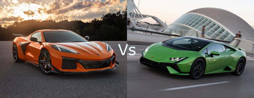 The 2024 Chevy Corvette Z06 vs the 2024 Lamborghini Huracan Tecnica 