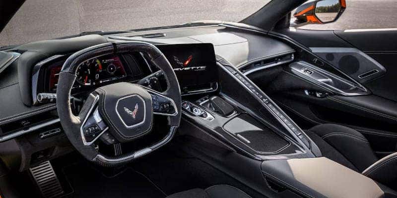 The controls and displays in the 2024 Chevy Corvette Z06. 