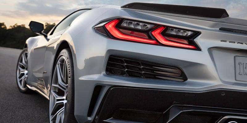 The rear of the 2024 Chevy Corvette Z06.
