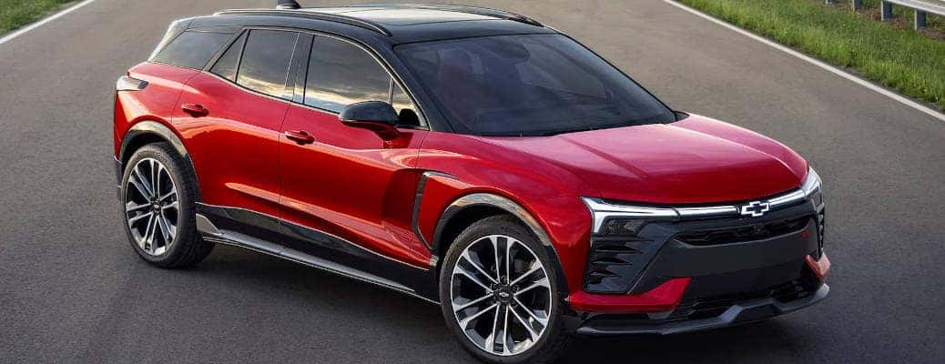 A front quarter view of the 2024 Chevy Blazer EV SS model.
