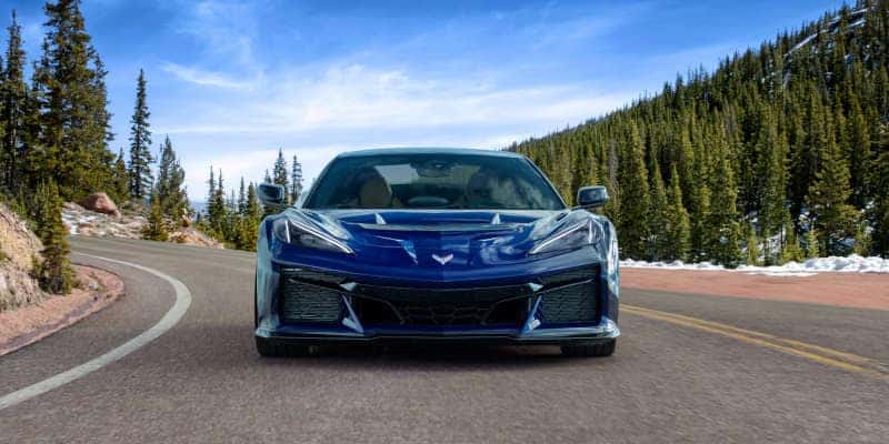 A front view of the 2025 Chevy Corvette ZR1.