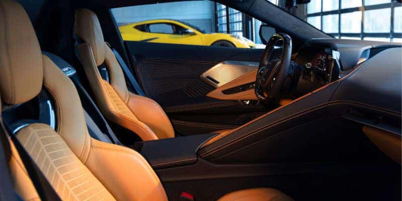 The seating in the 2025 Chevy Corvette ZR1.
