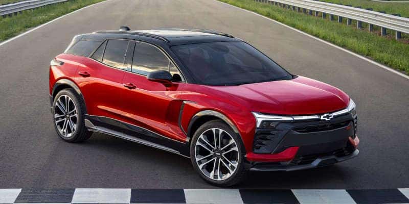 A front quarter view of the 2024 Chevy Blazer EV SS.