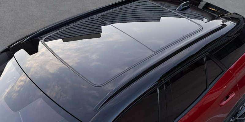 An external view of the sunroof available on the Chevy Blazer EV.