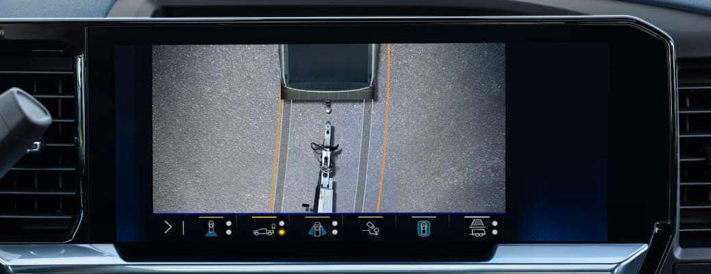 The 2025 Chevy Silverado 2500 hitch guidance camera.