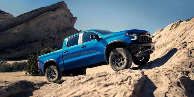 The 2025 Chevy Silverado 2500 HD ZR2 doing extreme off-roading.