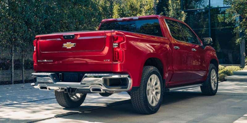 A rear quarter exterior view of the 2025 Chevy Silverado 2500 near Nashville.