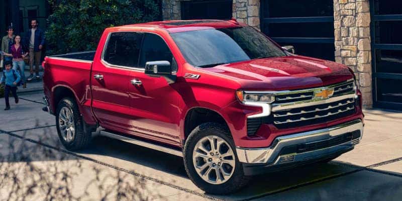 A front quarter view of the 2025 Chevy Silverado near Nashville, TN.