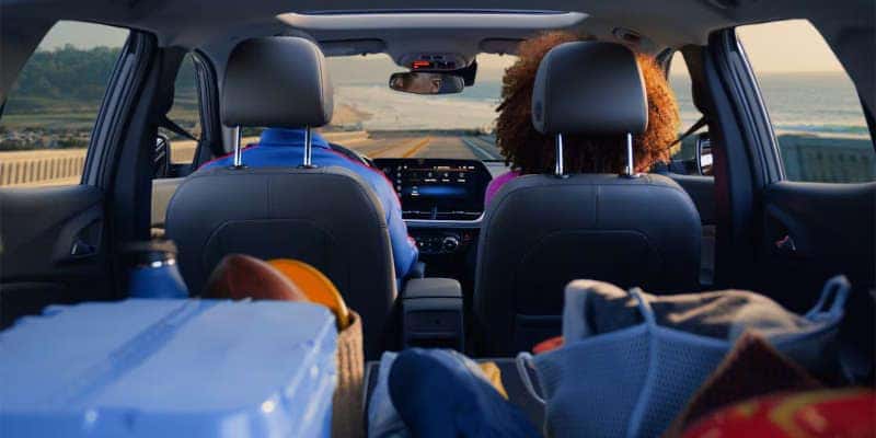 The roomy interior of the 2025 Chevy Trax.