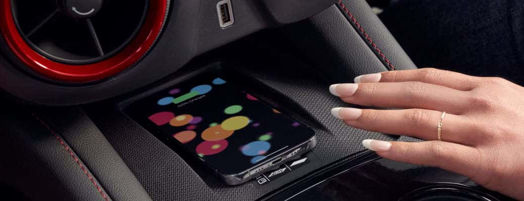 The wireless charging station in the 2025 Chevy Blazer.