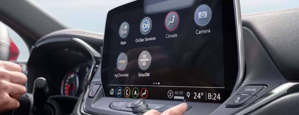The large infotainment center in the 2025 Chevy Blazer.