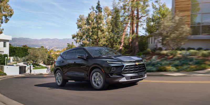 A front quarter exterior view of the 2025 Chevy Blazer.