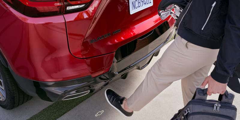 The motion-activated tailgate in the 2025 Chevy Blazer.