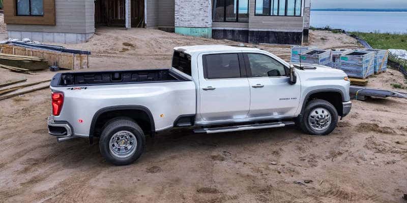 A side exterior view of the 2025 Chevy Silverado 3500 HD.