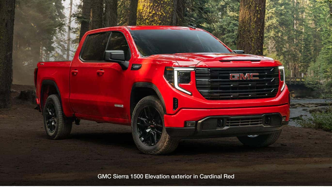 GMC Sierra 1500 Elevation exterior in Cardinal Red