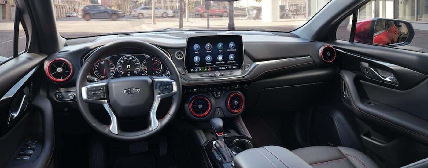 Infotainment and digital gauge cluster on a 2025 Chevy Blazer