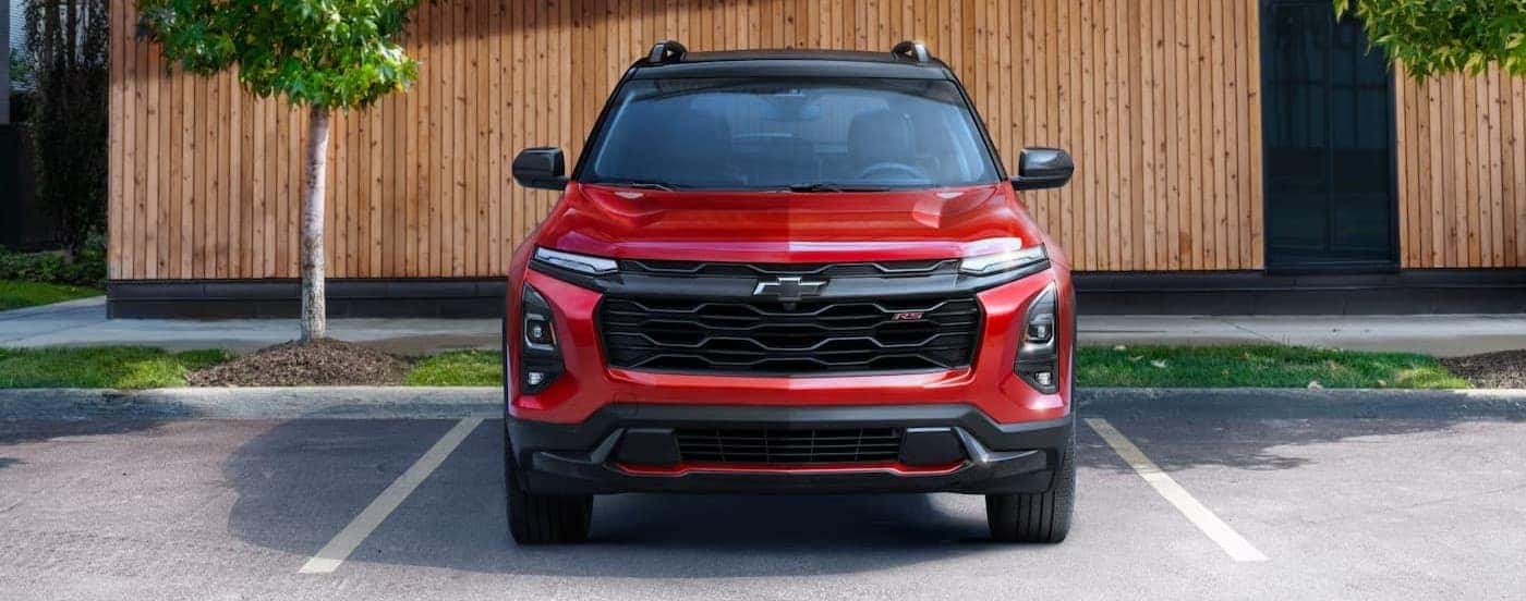 A parked red 2025 Chevy Equinox for Sale Near Hartford.