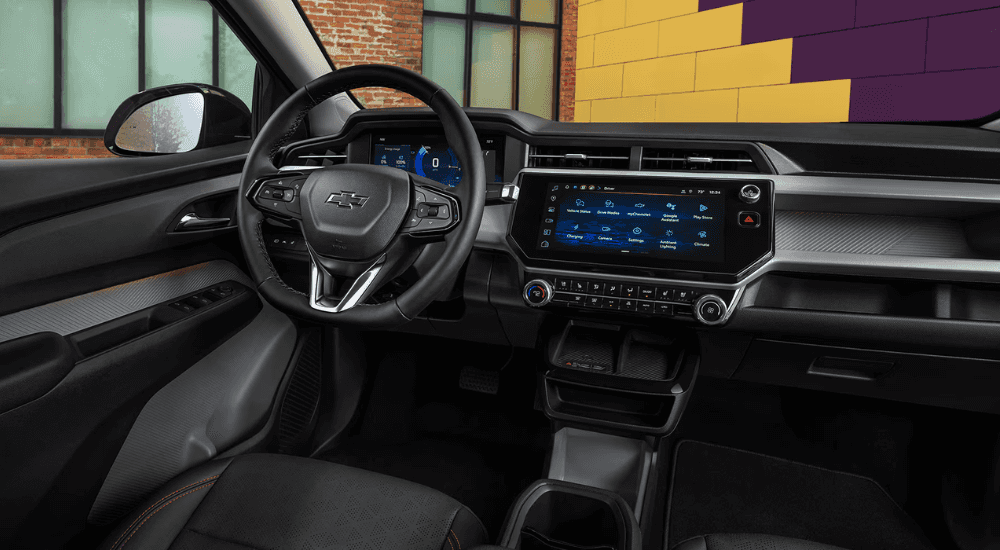 Black interior of a 2026 Chevy Bolt