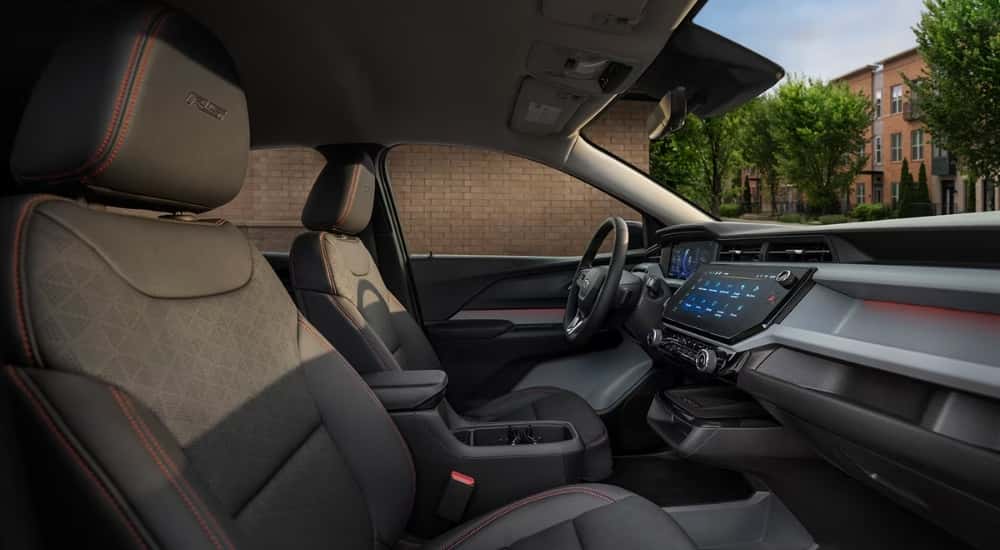 Black interior in a 2027 Chevy Bolt for sale