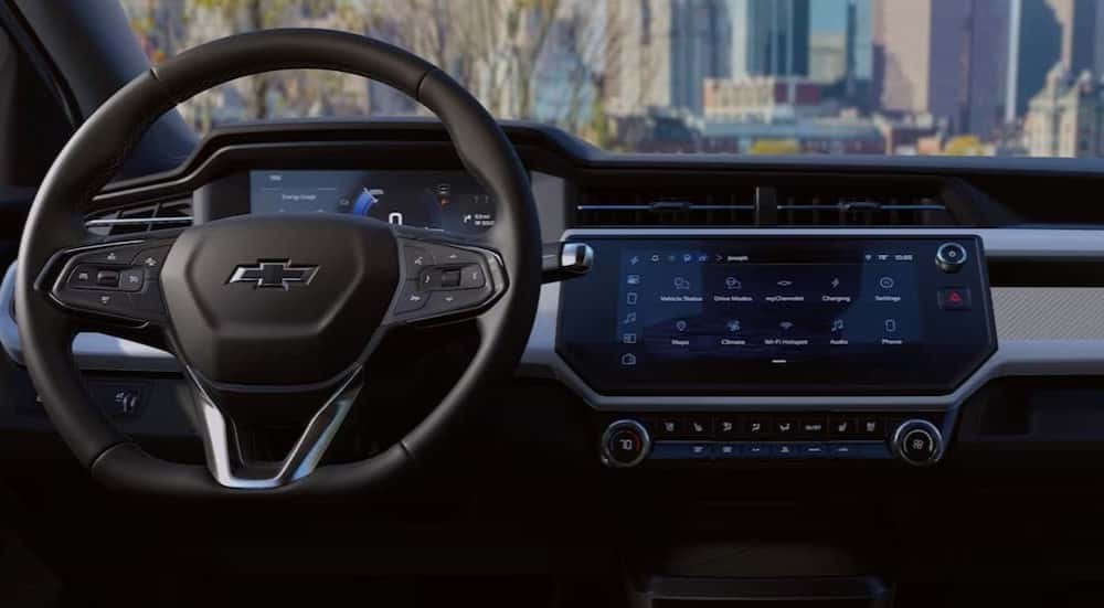 Gray dash in a 2027 Chevy Bolt for sale.