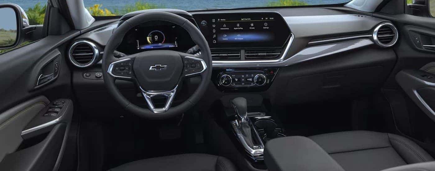 Black dash in a 2025 Chevy Trax.