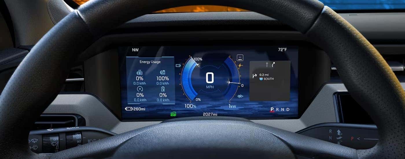 Digital gauge display on a 2027 Chevy Bolt
