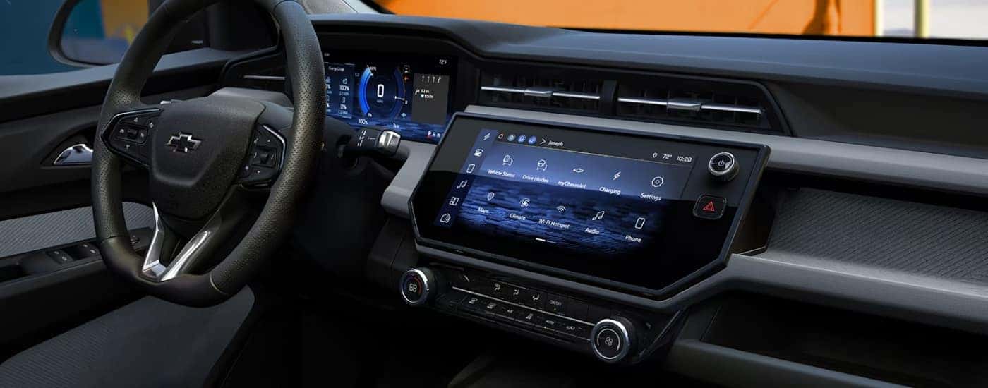 Black interior of a 2027 Chevy Bolt