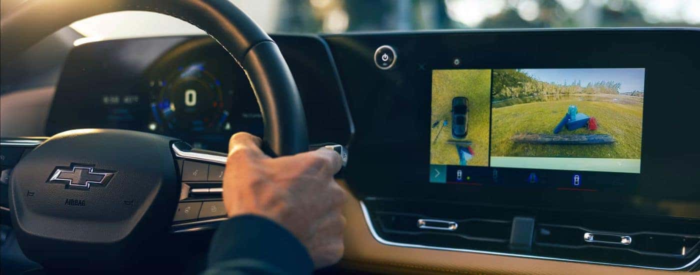 Close up of the dashboard on a 2026 Chevy Equinox with cameras