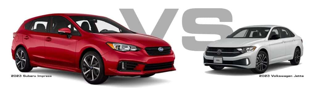 Compare Subaru Impreza versus Volkswagen Jetta