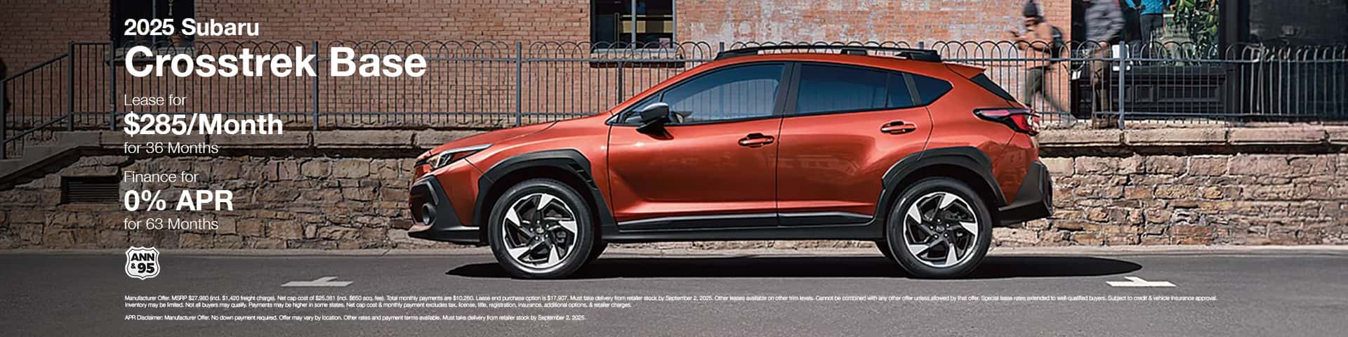 New 2025 Crosstrek Base Offer