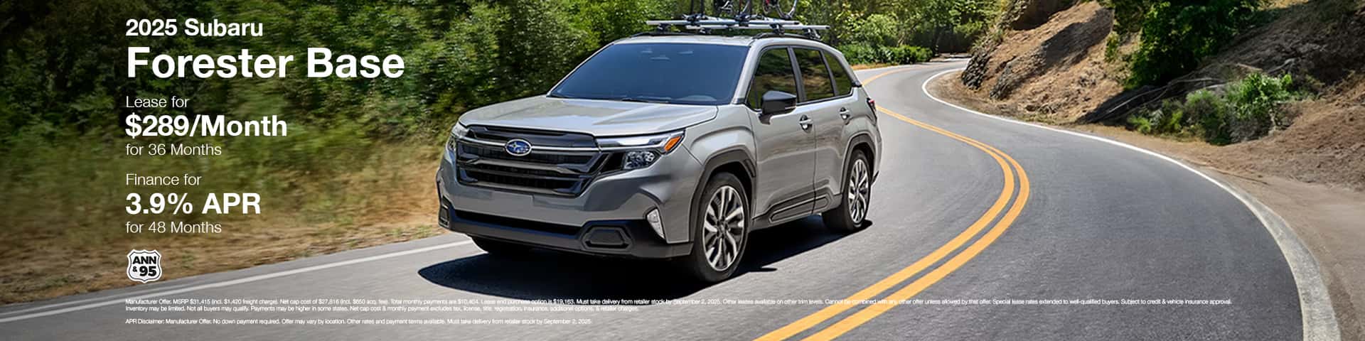 New 2025 Forester Base Offer