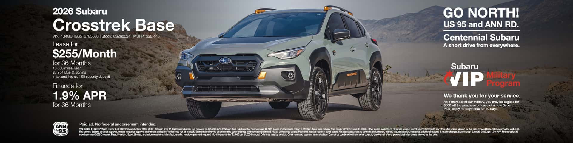 New 2026 Crosstrek