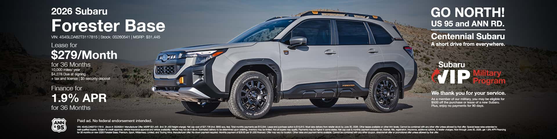 New 2026 Forester