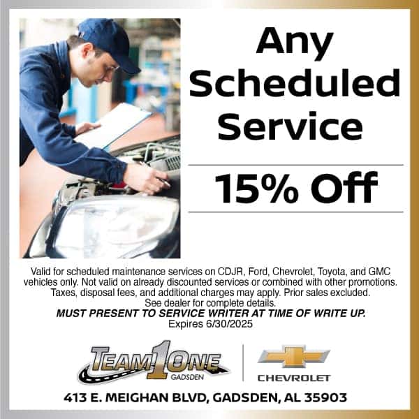 15% Off Any Scheduled Service