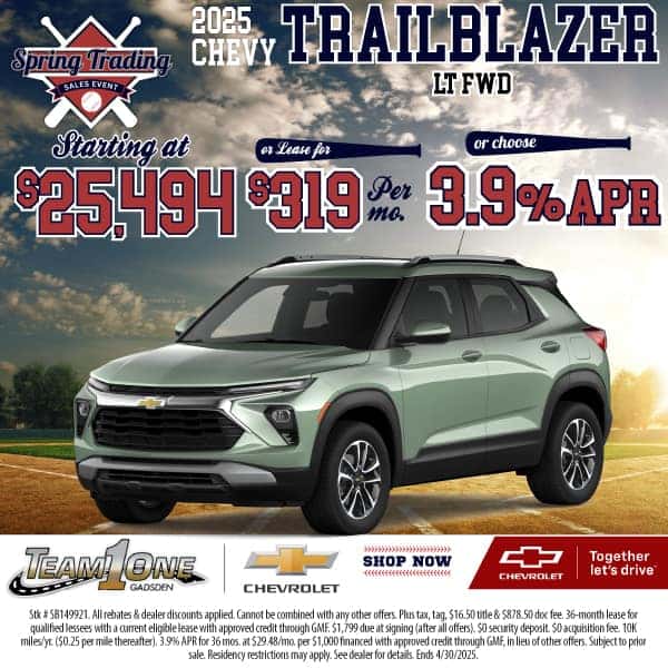 New 2025 Chevy Trailblazer LT