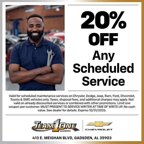 20% Off Any Scheduled Service
