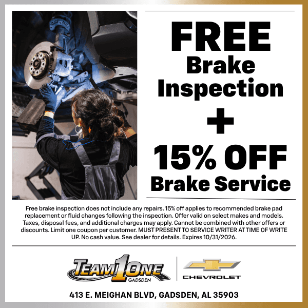 FREE Brake Inspection + 15% Off Service