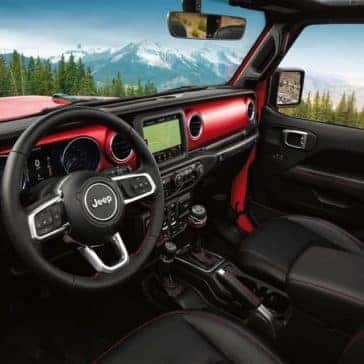 2019 Jeep Wrangler front row leather seats