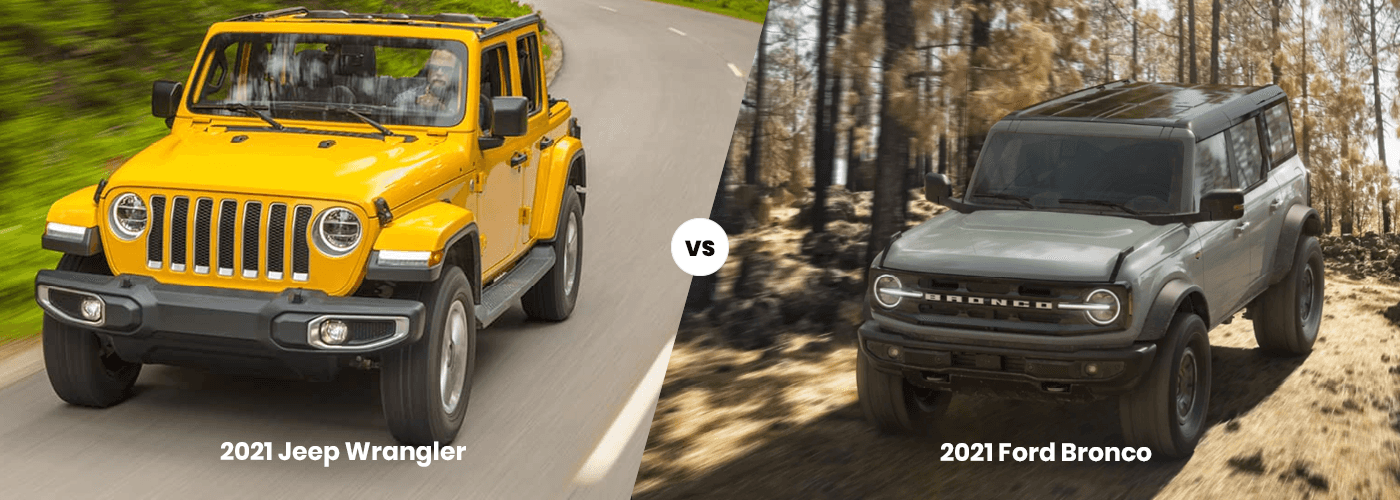 2021 Jeep Wrangler vs. 2021 Ford Bronco | Regina | Crestview Chrysler