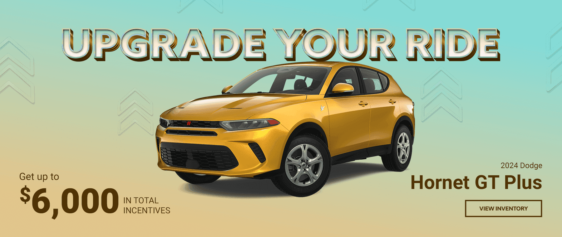 2024 Dodge Hornet GT Plus Get Up to $6,000 IN TOTAL INCENTIVES