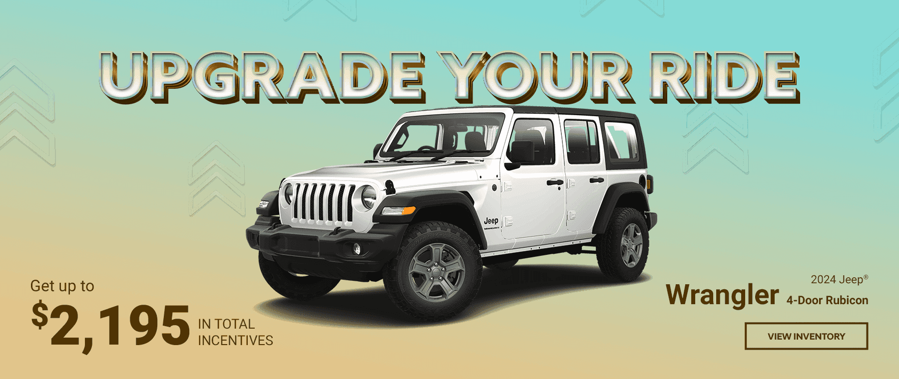 2024 Jeep® Wrangler 4-Door Rubicon Get Up to $2195 IN TOTAL INCENTIVES