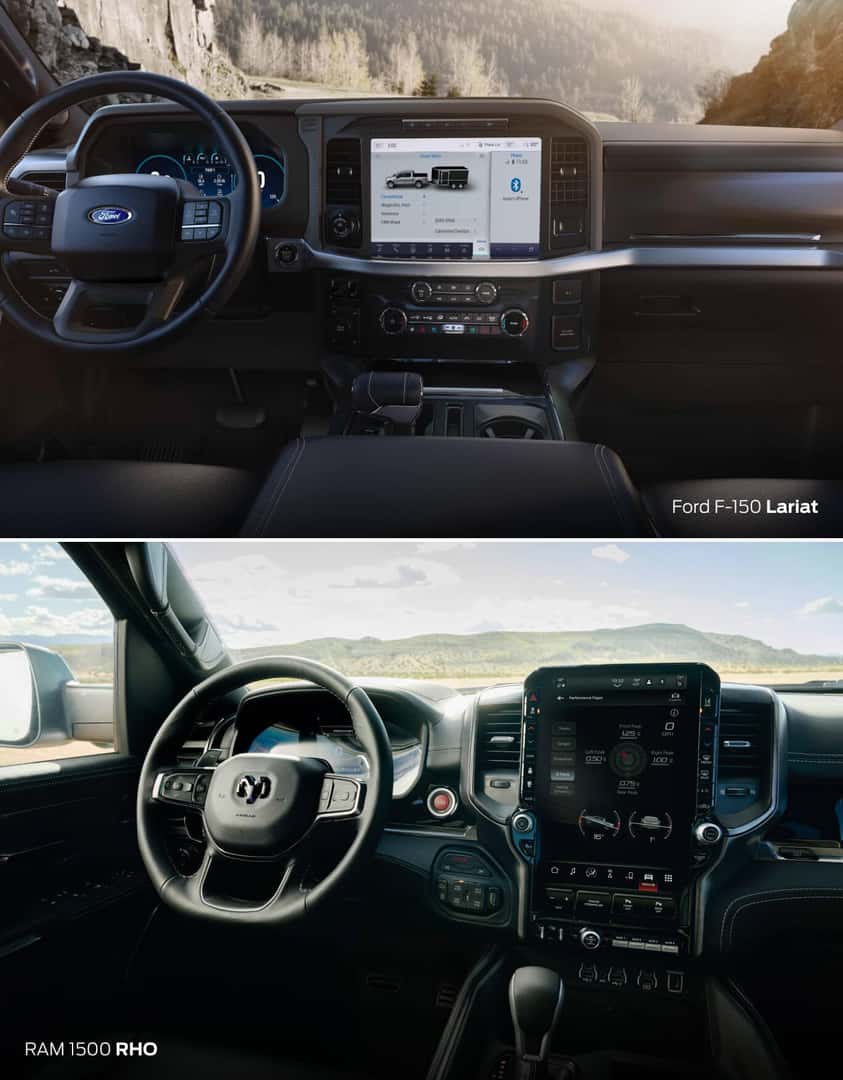 Ford F-150 vs. Ram 1500: Interior Features & Safety