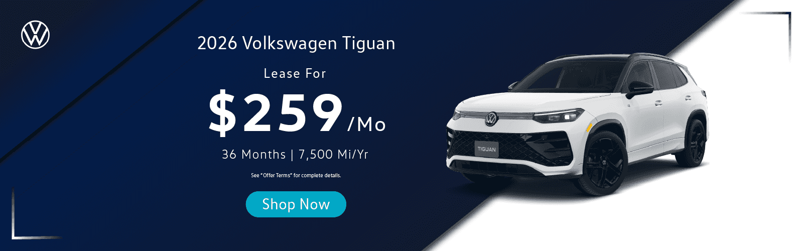 $259 per month leas for 36 months