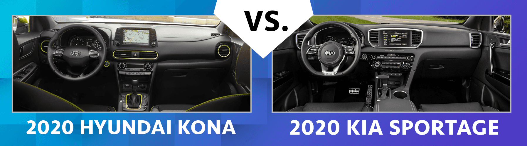 Compare 2020 Hyundai Kona vs 2020 Kia Sportage Compare 2020 Hyundai Kona vs 2020 Kia Sportage