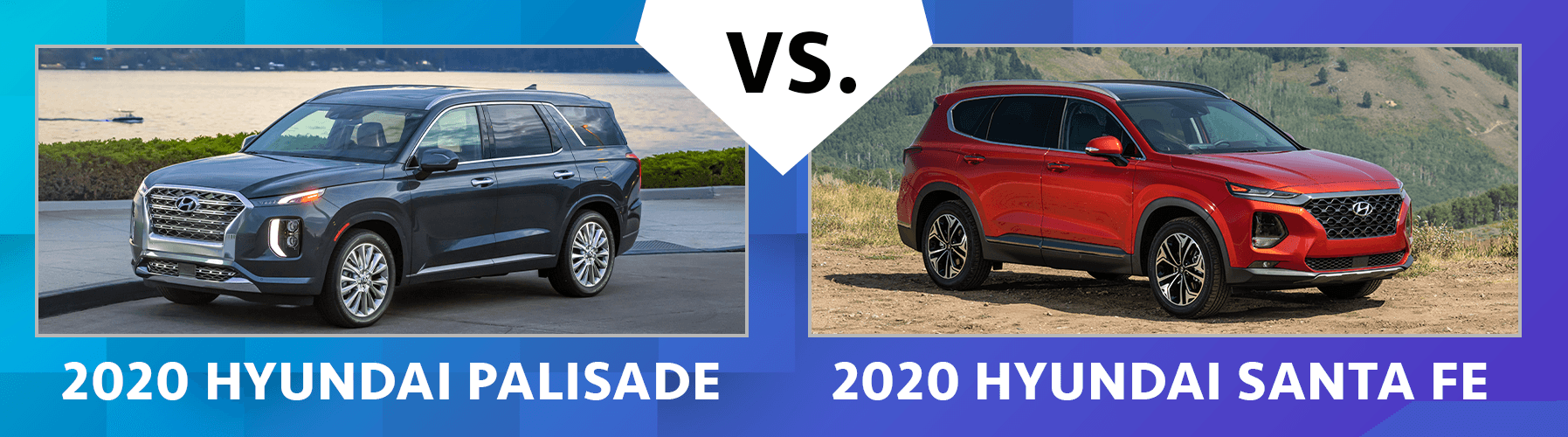 Contrast 2020 Hyundai Palisade vs 2020 Hyundai Santa Fe Chicago IL