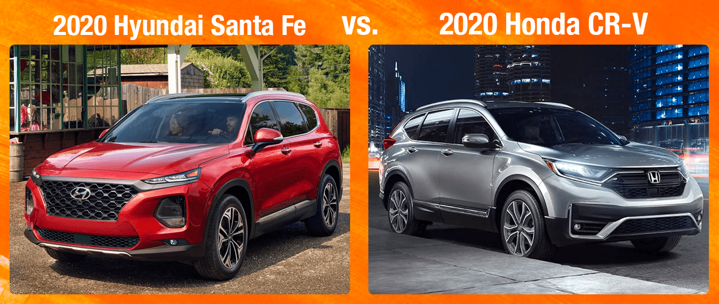 2020 Hyundai Santa Fe Vs 2020 Honda CR V Family Hyundai