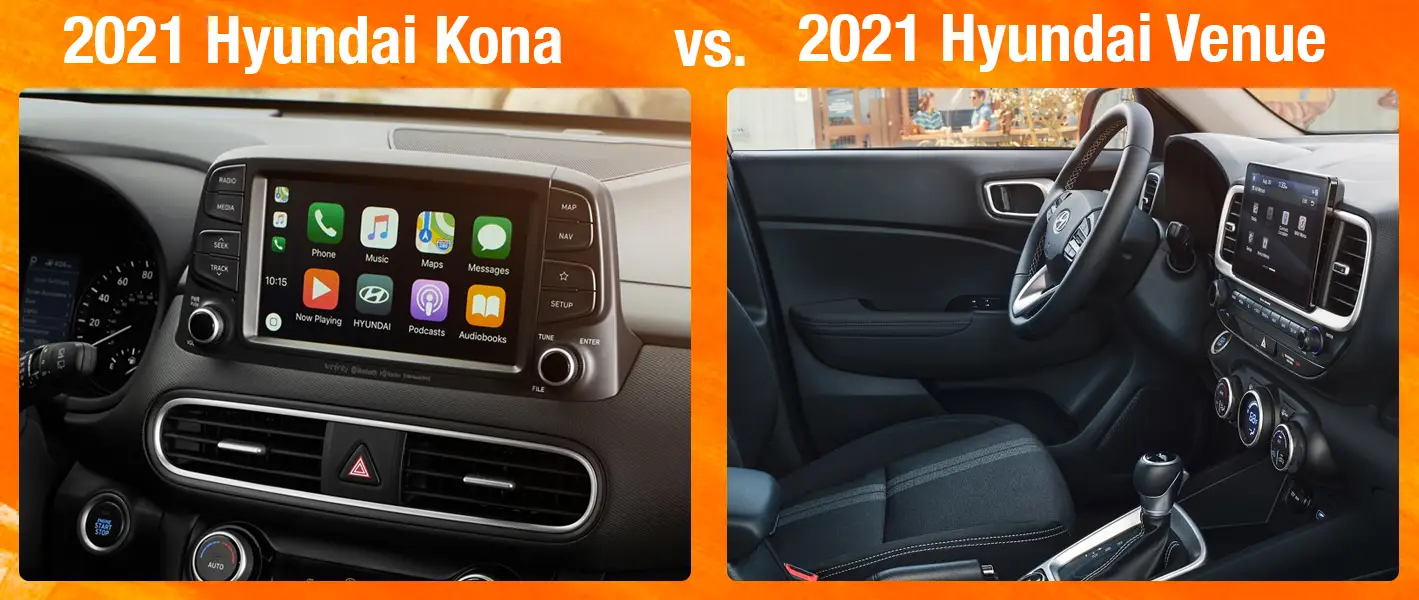 Hyundai Crossover Comparison: 2021 Hyundai Kona Vs 2021 Hyundai Venue ...