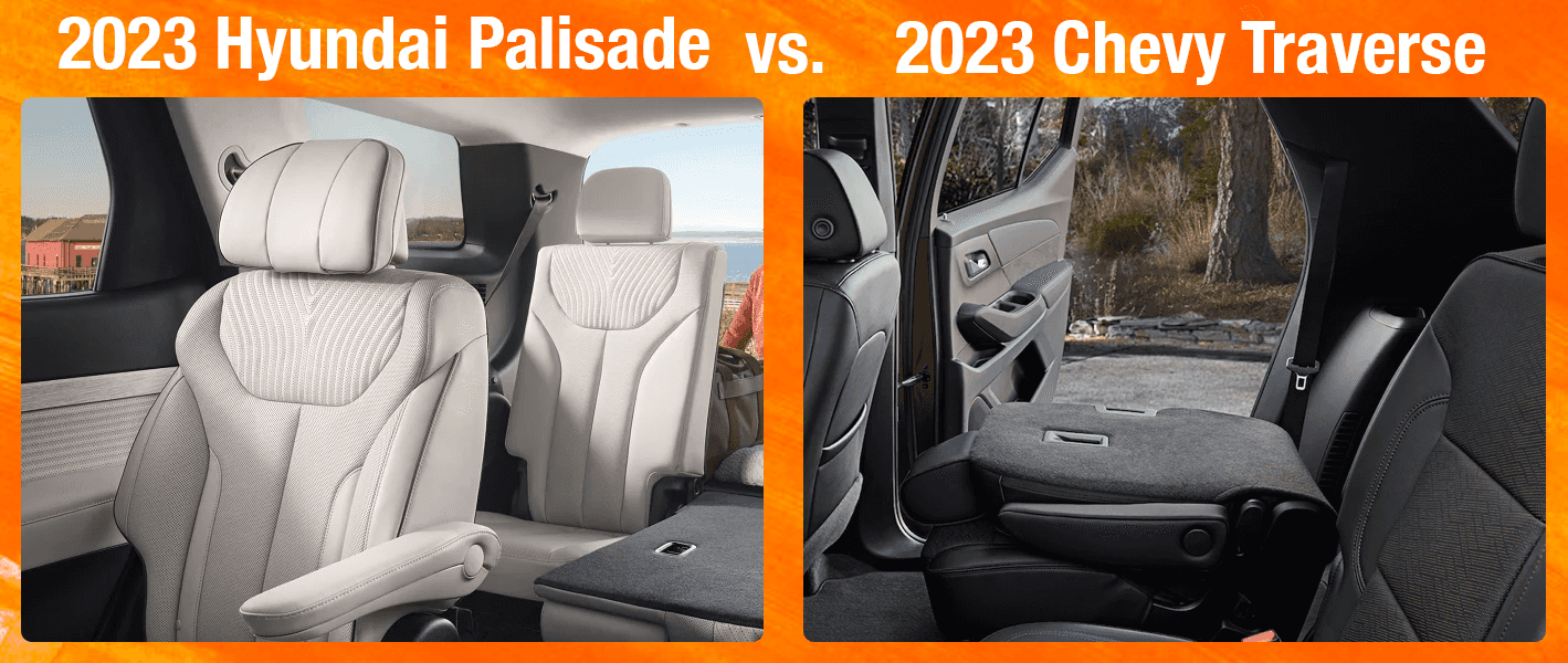 Comparing the 2023 Hyundai Palisade and the 2023 Chevy Traverse in
