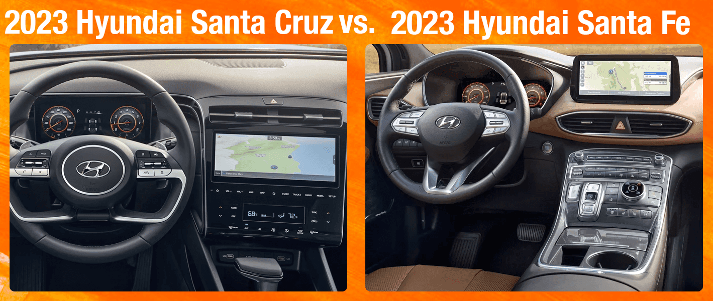 How the 2023 Santa Cruz and 2023 Hyundai Santa Fe Compare | Family Hyundai